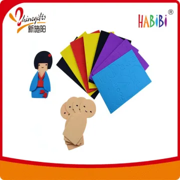 novelty colorful eva diy girl