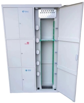 Factory Supply: Comprehensive Optical Cable Distribution Solution - 288/576/720/1440 Core Four-Network Integration System in a Three-In-One Fiber Optic Cabinet