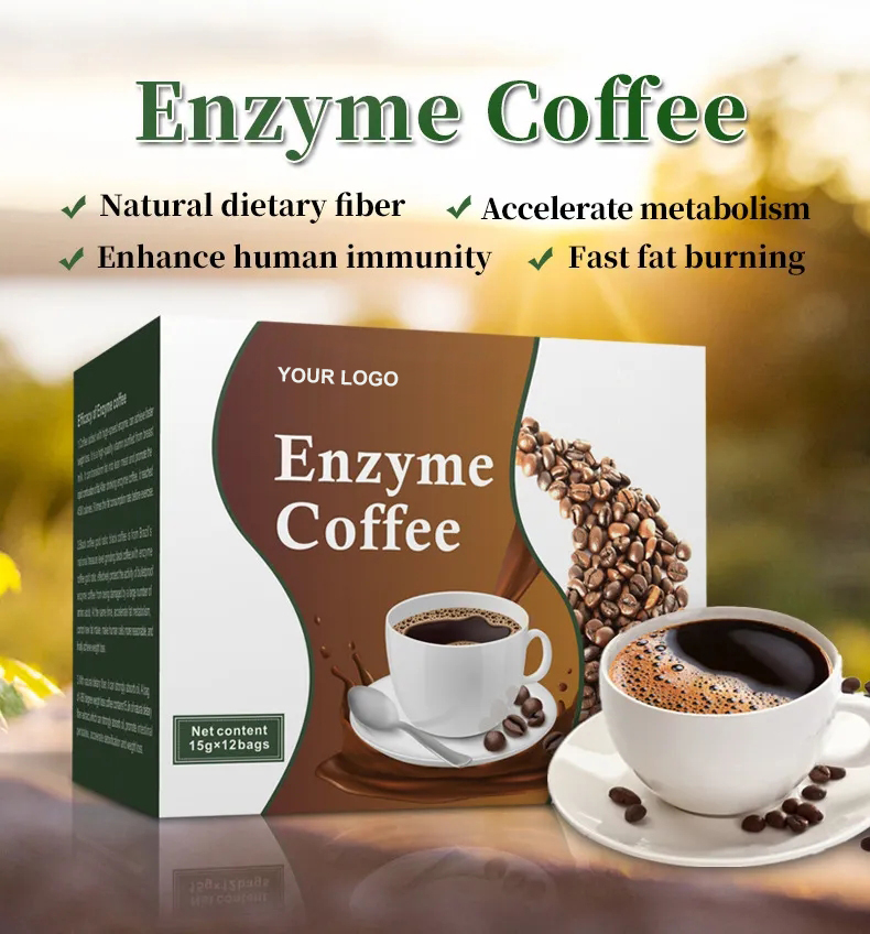 Private Label Natural Ingredient Sugar Free Plant Enzyme Weight Loss Slimming Enzyme Coffee Powder