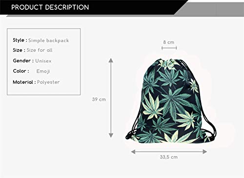 Green Leaf Drawstring Bag 2 Green Leaf Drawstring Bag 2