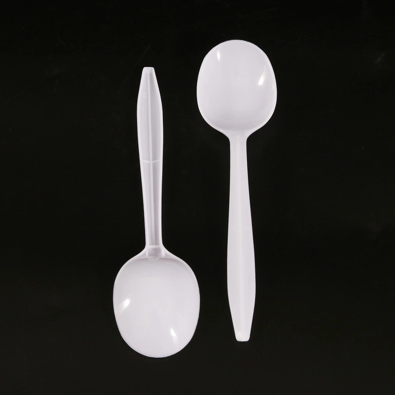 Plastic Spoon Heavy Weight Clear Plastic Tea Spoons