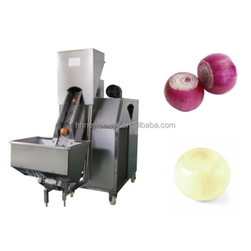 Automatic Stainless Steel Garlic Onion Peeling and Root Cutting Machine