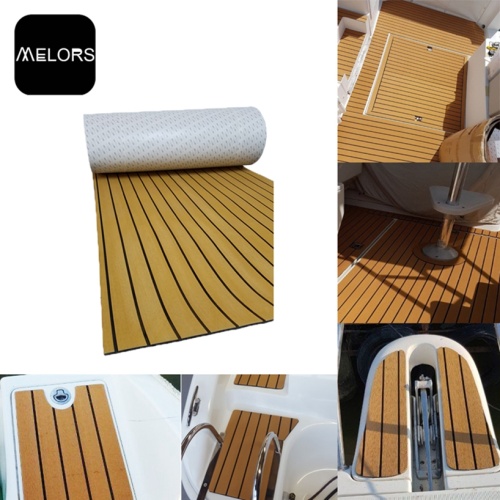 Melors Durability Yacht Boat Faux Teak Deck Flooring Mat For Marine Flooring