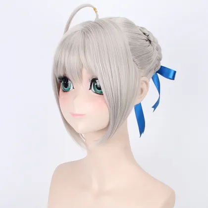 Gold and Gray Saber Cosplay Wig - Fate/stay Night