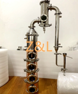 6" 8" Commercial Copper Reflux Still Column Alcohol Distiller with Copper Bubble Plate Price