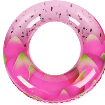 High Quality Printed Watermelon Swim Ring With Handle