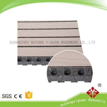 China manufacturer music hall soundproof wood grooved acoustic panel