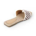 Woolen flat bottomed slippers