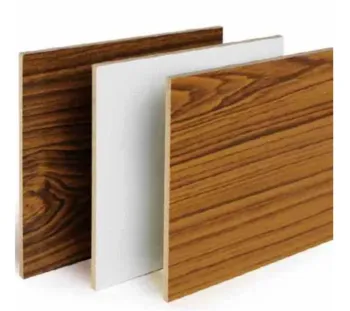 Factory Price E0 E1 E2 Fiber Board Melamine Laminated MDF Board for 3D Wall Panel Decoration