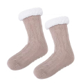 Unisex varm vinter fuzzi strumpor anti slip