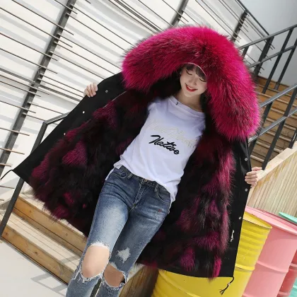 Womens Parka Casual Outwear Autumn Winter Military Hooded Coat Winter Jacket Women Fur Coats Women's Winter Jackets And Coats