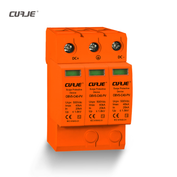 500Vdc PV Surge Protection System - Solar Power SPD DC Surge Protector for Reliable Energy Safety