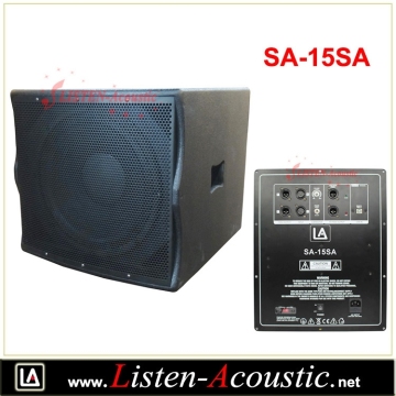 15" Active Digital Amplifier Subwoofer Speaker Box SA-15SA