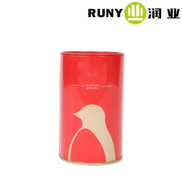 Жестяная круглая банка для полотенец