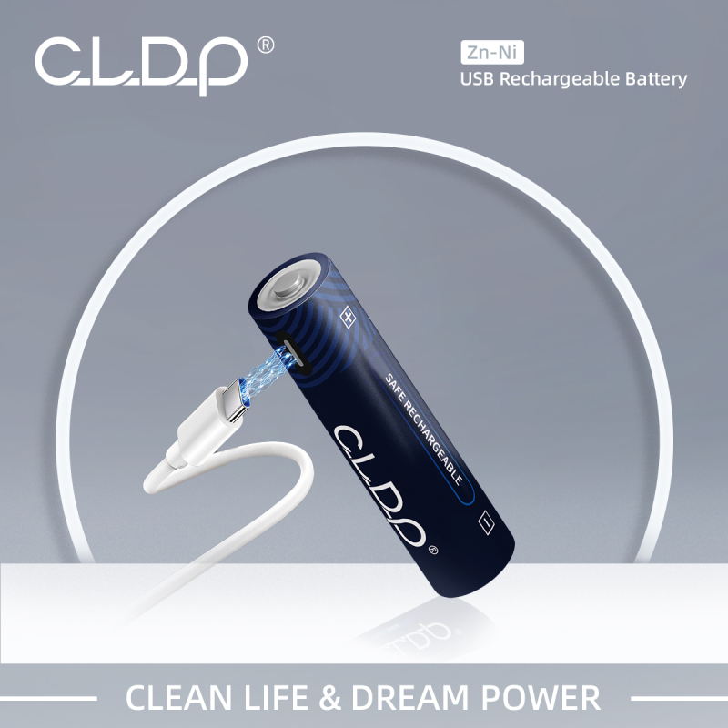 Blister card CLDP 1.6V AAA 500mWh Ni-Zn rechargeable battery