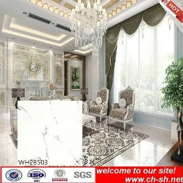 polished white marble tile