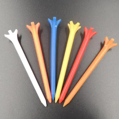 Wholesale Golf Tees: 5-Prong 70mm, 5 Claw, Durable Plastic Tees with Golf Ball Holder for Practice