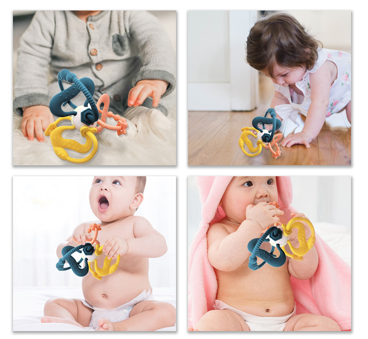 Silicone Rattles Teething Ball Toys