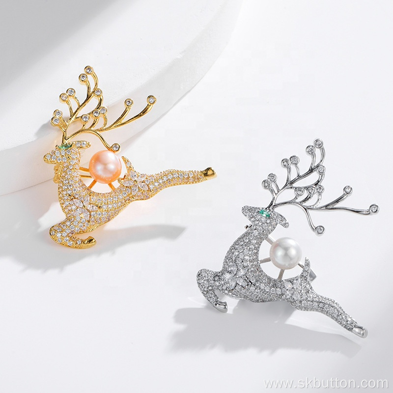 Christmas gift elk brooches women brooches