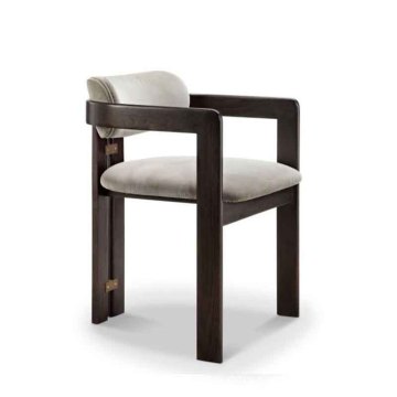2024 Luxury Nordic Style Pepejal Kain Makan Kayu - Reka Bentuk Bawah Moden &amp; Kerusi Riadah Moden