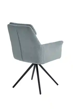 Light Blue Swivel Dining Chair