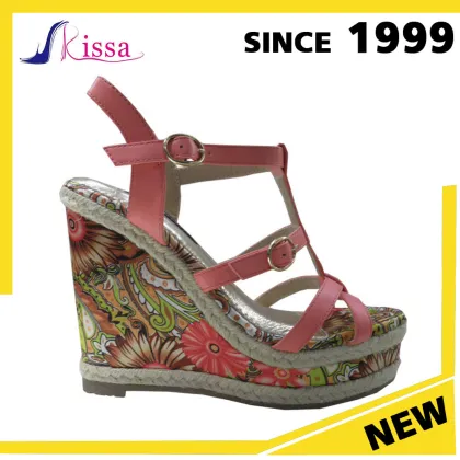 Whoelsale colourful party shoes hollow back sling sandals amrican ladies shoes