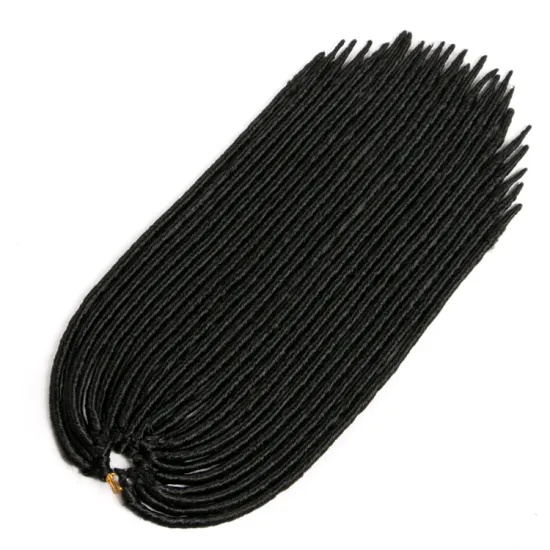 Pure Color 18 Inch Braids Straight Locs 24 Strands/Piece Crochet Braids Hair Extension Afro Synthetic Hair Fiber