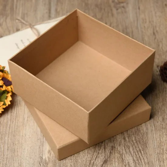 Kraft paper gift packaging box