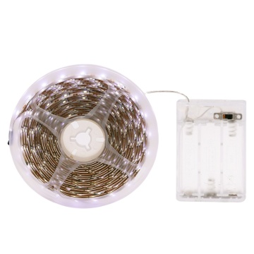 DC5V กันน้ำ LED Camping Strip Light: SMD2835 60LED/M ที่ยืดหยุ่นได้ซึ่งดำเนินการโดยแบตเตอรี่ AA - มีความยาว 1m, 2m, 3m, 4m และ 5m