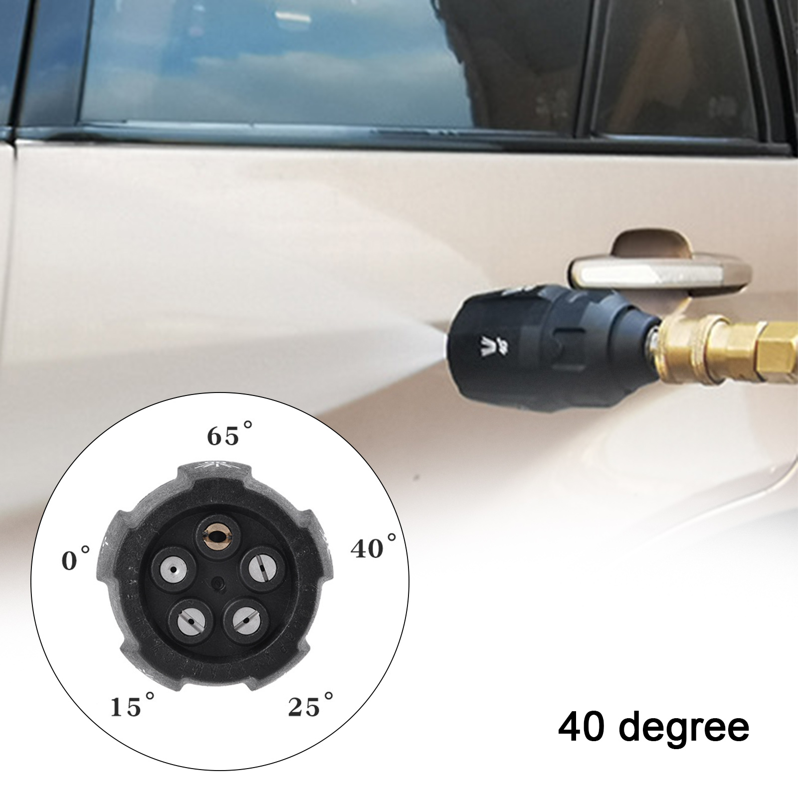 Heiße 5 in 1 Düse in einem Stück G1/4 männliche Hochdruckunterdrückung 0 15 25 40 65 Düse Schnelle adaptar Auto Waschmaschine Waffe verbinden