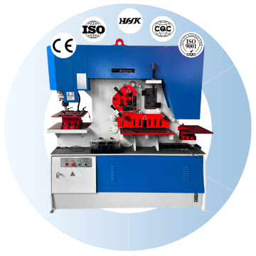 Hunsone Iron Worker Metal Punch en sterft ingesteld met CNC Angle Line Punch en snijfunctie