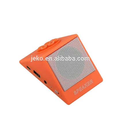 2015 lastest holder bluetooth speaker plastic triangle speaker with suction cup