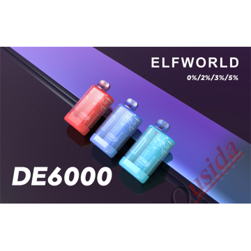 Original Elf World DE6000 Puffs Disposable Vape