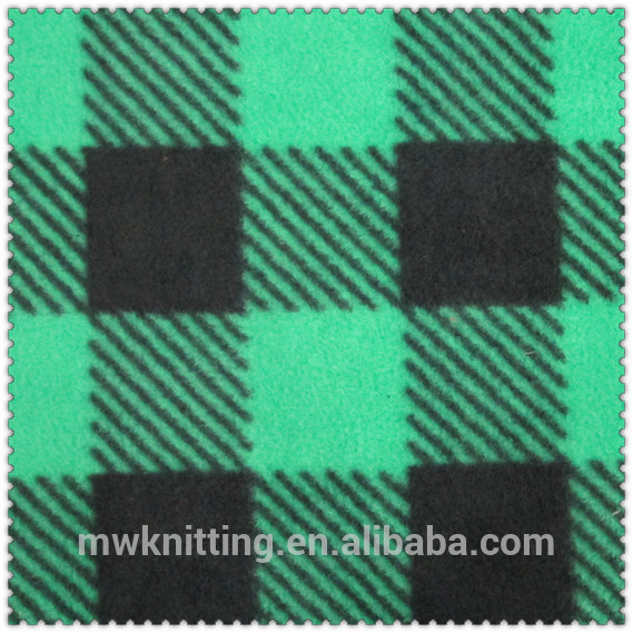 Soft Wicking Jacquard Knitted Fabric Check Thermal Polar Fleece Fabric -  China Micro Fleece Fabric and Polyester Fabric price