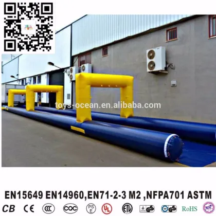 Top quality 1000 ft slip n slide inflatable slide the city water slide