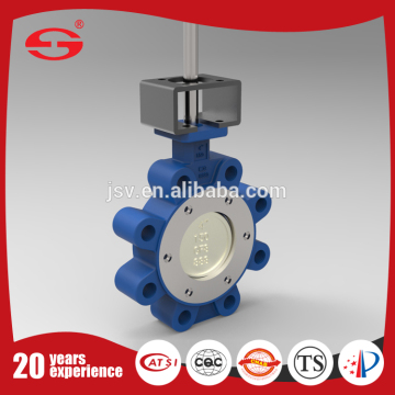 Bilateral Metal hardware Sealed Butterfly Valve with gearbox in the medium temperature
