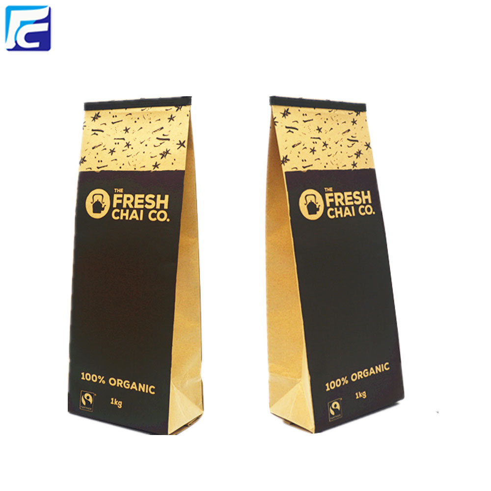 Aluminum foil customized kraft paper Tea packaging pouch