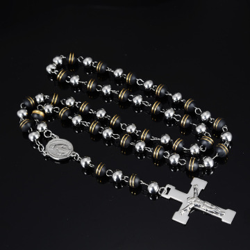 Perhiasan Fashion 316L Stainless Steel Rosario Necklace