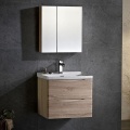 Commode de salle de bain en chêne de style européen pour salle de bain