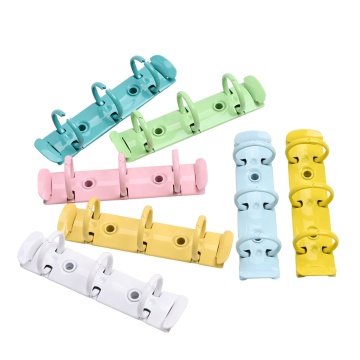 Macaron Color Mini 3 Metal Ring Binder Clips and Accessories