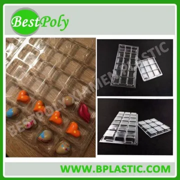 High quality clear plastic blister tray for chocolate candy