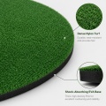 Estera para golpear golf redonda de 1,5 m, césped de golf profesional de 25 mm de espesor con base EVA acolchada para práctica en interiores y exteriores