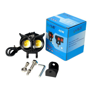 Liu HJG IP67 OEM ODM motorbike led spotlights Front Owl Led Motorcycle Fog Light for Cars Motorbike Off-road Truck