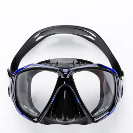 Fashionable Diving Mask with Tempered Glass Lens and Adjustable Head Strap