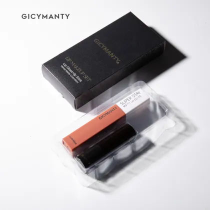 GICYMANT Cosmetics Lip Set: Water Gloss Lipstick & Matte Lip Glaze Combination