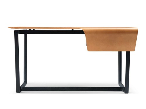 Leren schrijftafel moderne designer studie tafel