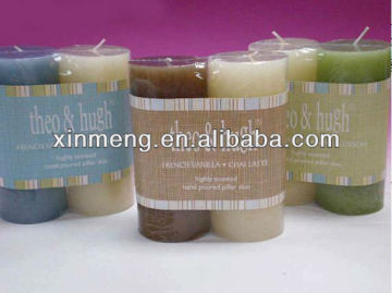 2pcs Scented pillar Candle