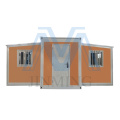 Casa de contenedor expandible de 20 pies barato para campamento de trabajo