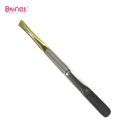 Gold-plated stainless steel best trim tweezers
