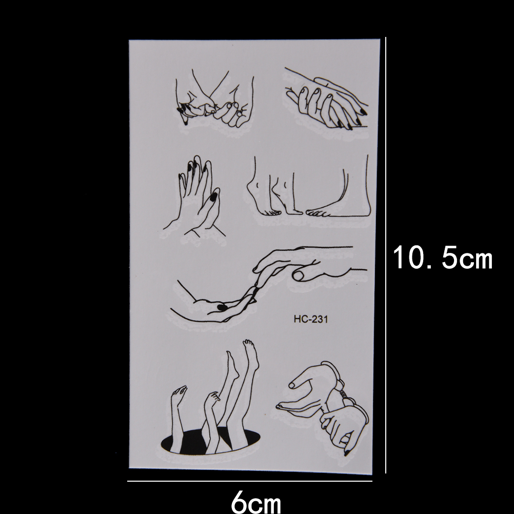 JETTING Hot 1 PC Henna Tattoo Stencil Beauty Women Body Leg Hand Feet Art Airbrush Drawing Paint Design Tattoo Sticker Template